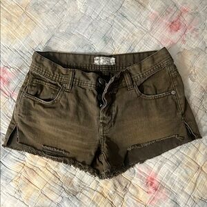 Women's Free People Olive Shorts